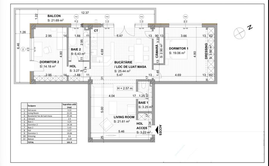 Apartament 3 camere | Grigorescu | Parcare Subterana - 14