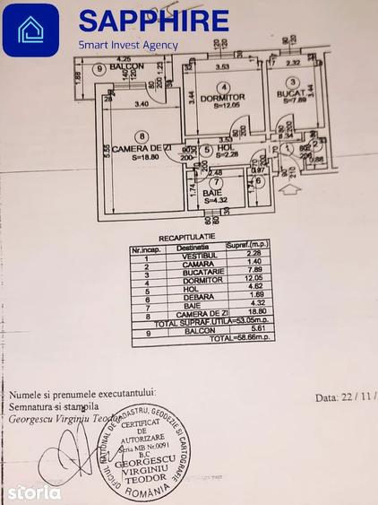 Apartament 2 camere metrou Cranga?i, centrala proprie, loc de parcare - 1