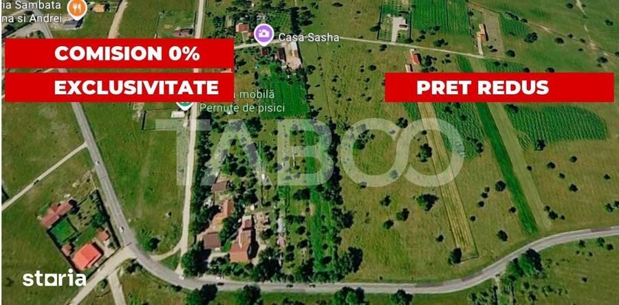 Teren de 2580 mp, în Sâmbăta de Sus