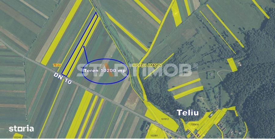 Teren cu front la DN 10 Teliu - 1