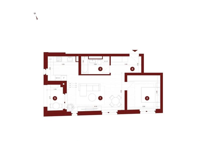 Apartament cu 2 camere în Vladimirescu