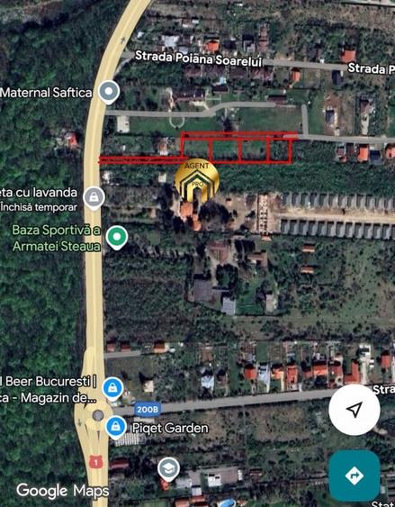 4 X Loturi Teren Intravilan in Saftica - Balotesti |  100m de DN1 - 6