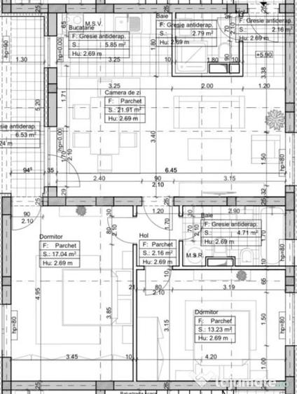 Apartament 3 camere, 70 mp, Braytim - 1
