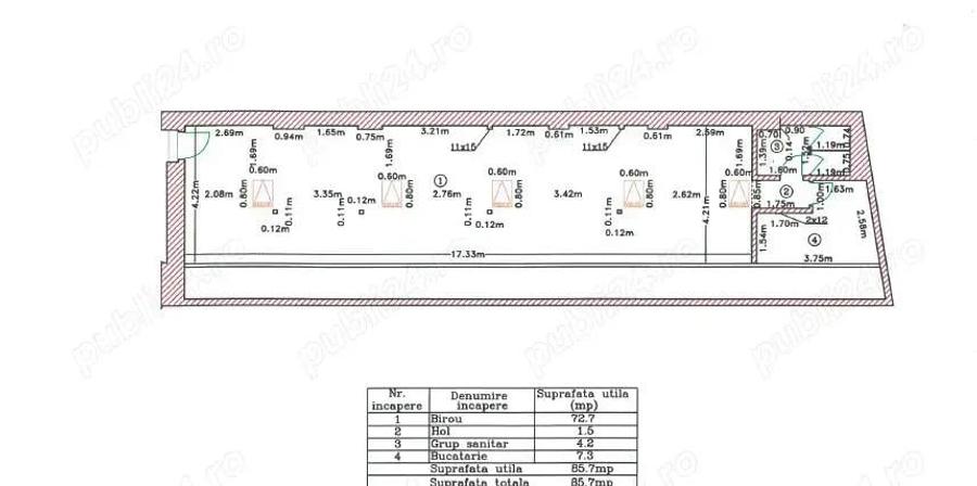 De inchiriat mansarda open space Pia?a Mihail Kogalniceanu, Bucure?ti - 5