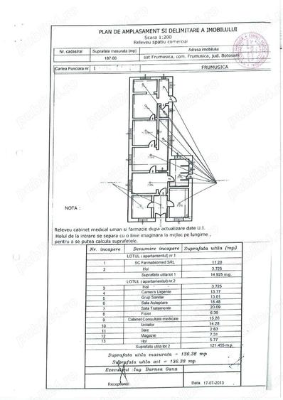 Vand cabinet medical, cabinet medical si locuinta sau locuinta in Frumusica, jud. Botosani - 5