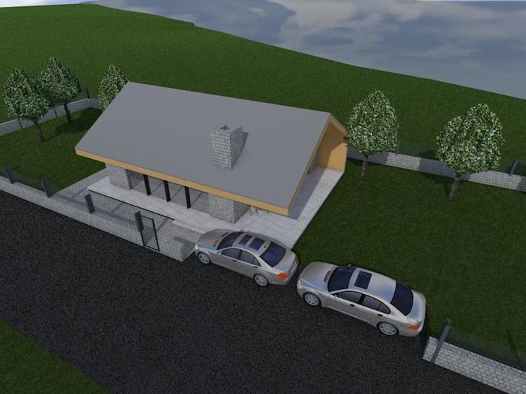 Teren cu PUZ +Autorizatie pt Casa 1930 M la Lac Com Geaca  Cluj - 3