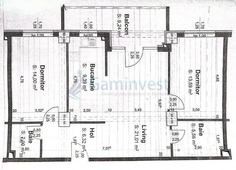 Apartament 3 camere,loc de parcare Iosia Residence,Oradea,Bihor,Gaminvest,V4479 - 1