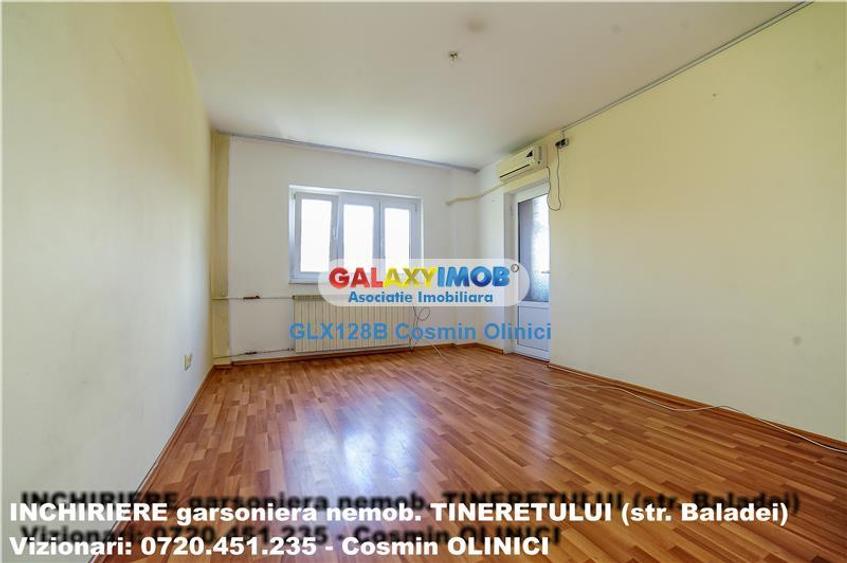 Garsonieră decomandată, mobilată în Tineretului