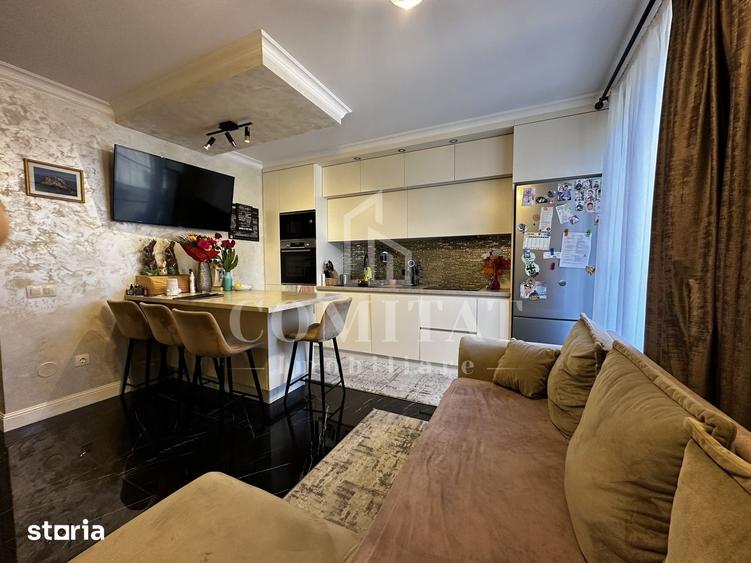 Apartament cu 3 camere, mobilat în Chinteni