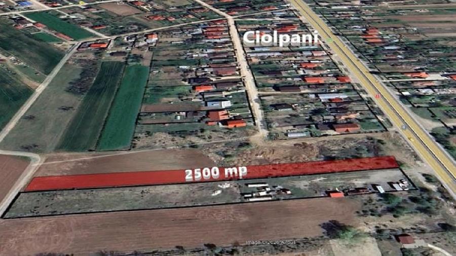 Teren agricol intravilan de 2500 mp, în Ciolpani