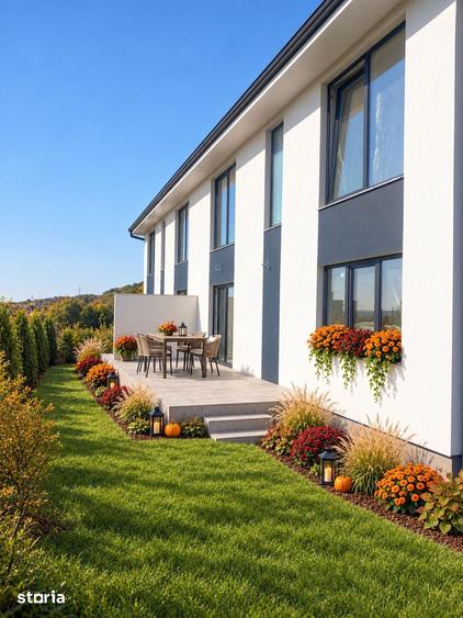 Casa tip duplex, 157 mp, cu gard, la drum asfaltat, Santana, Unirii - 8