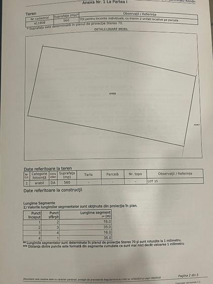 Teren Construcții intravilan de 560 mp, în Sânmihaiu Român
