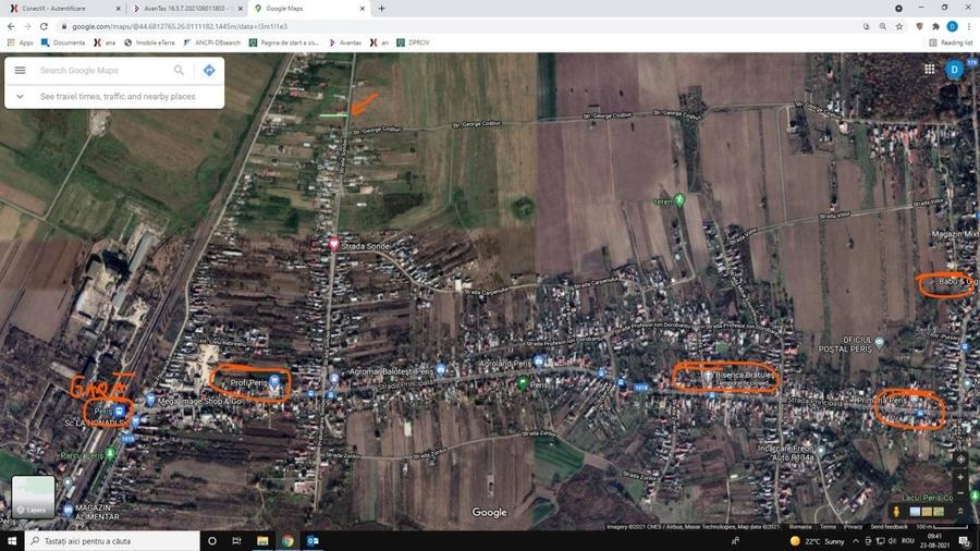 Teren agricol intravilan de 1750 mp, în Periș