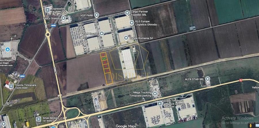 Teren industrial sau comercial 1054mp + spatiu verde 4678mp | VGP | Ghiroda - 2