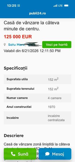 Casă cu 4 camere în Exterior Vest