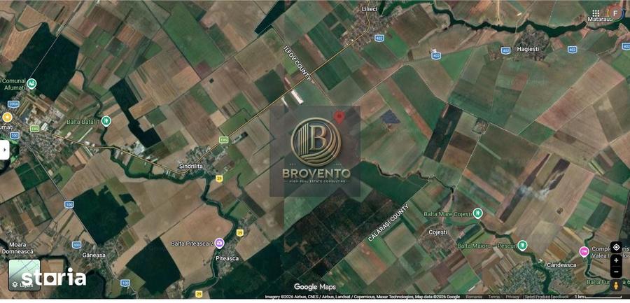 Teren de 200000 mp, în Sinești