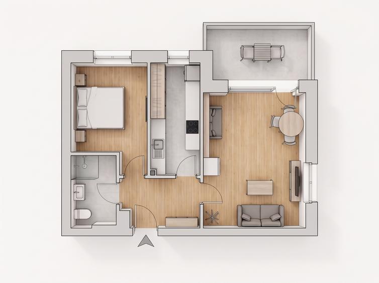 Apartament cu 2 camere decomandat, mobilat în Băneasa