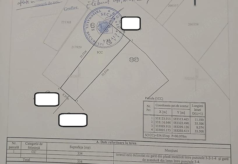Teren de 355 mp, în Dămăroaia