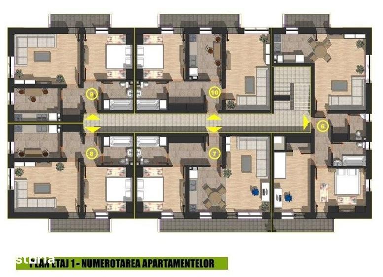 Apartament cu 3 camere în Câmpulung Muscel