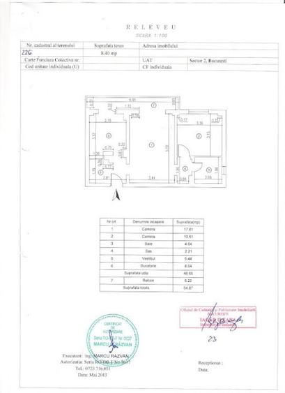 Apartament 2 Camere Metrou Stefan cel Mare 1982, 9/11 - 4