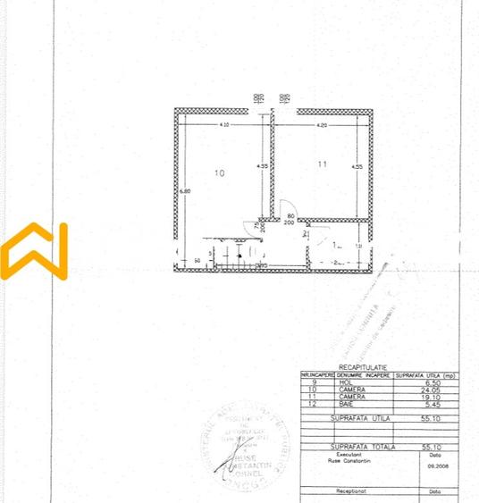 Apartament cu 3 camere decomandat, mobilat în Roșu
