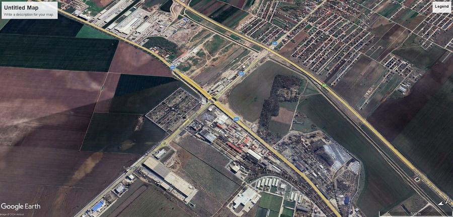 Teren Construcții intravilan de 77000 mp, în Centura Sud