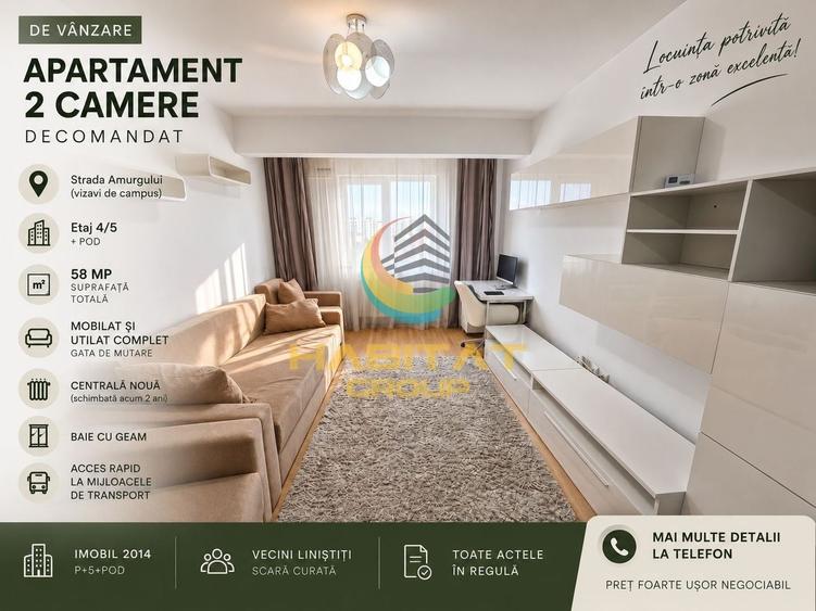 Vânzare Apartament 2 camere 58 mp - Popești Leordeni / Amurgului - 1