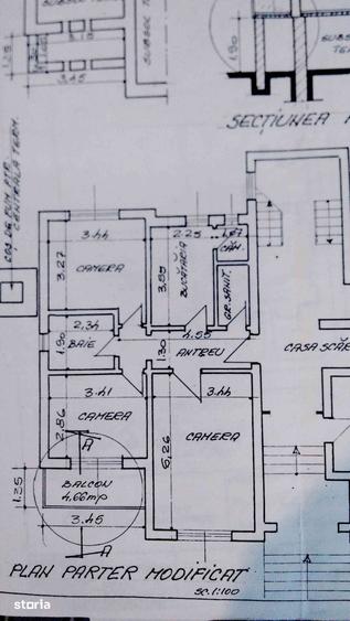 Apartament cu 3 camere decomandat în Central