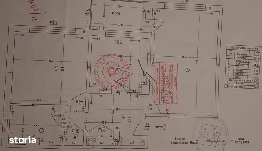 Apartament cu 2 camere decomandat în Rovine