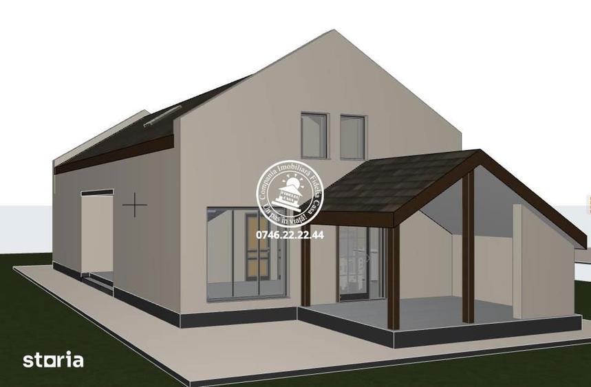 Casă cu 3 camere cu Teren 750 Mp în Aroneanu