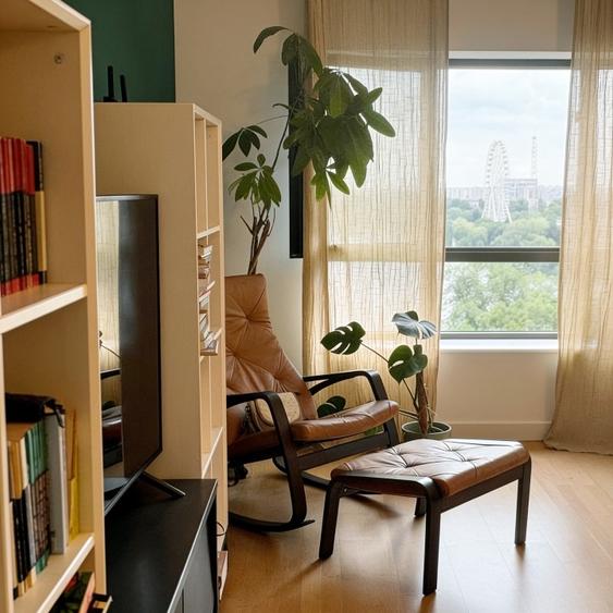 Apartament cu 3 camere semidecomandat, mobilat în Tei