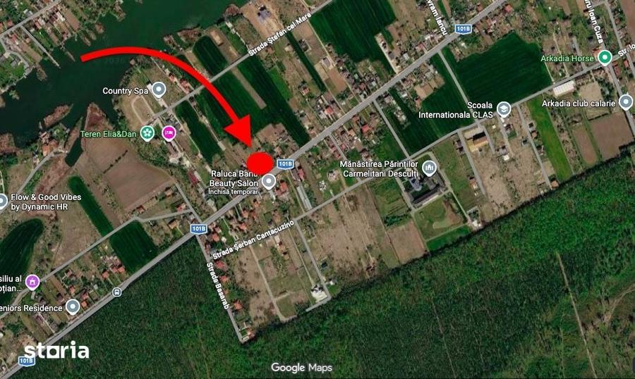 Teren de 500mp cu deschidere dubla 14/35m, strada principala Cioflicen - 7