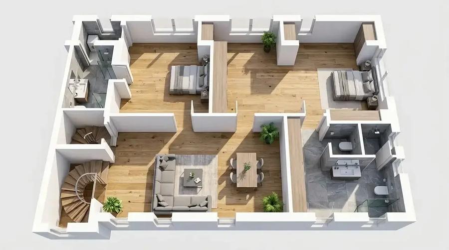 Duplex cu rooftop de 80 mp în Dorobanți, 6 camere - 20