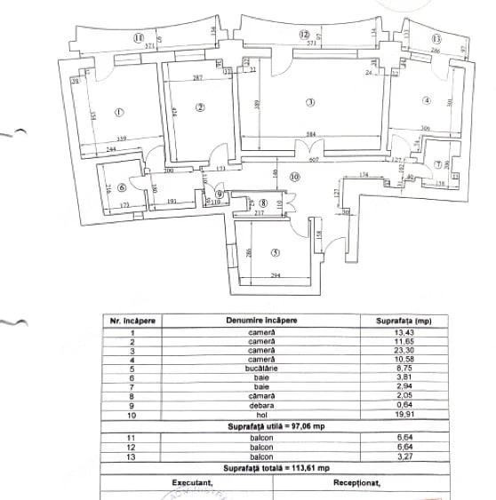 Apartament cu 4 camere decomandat în Lujerului