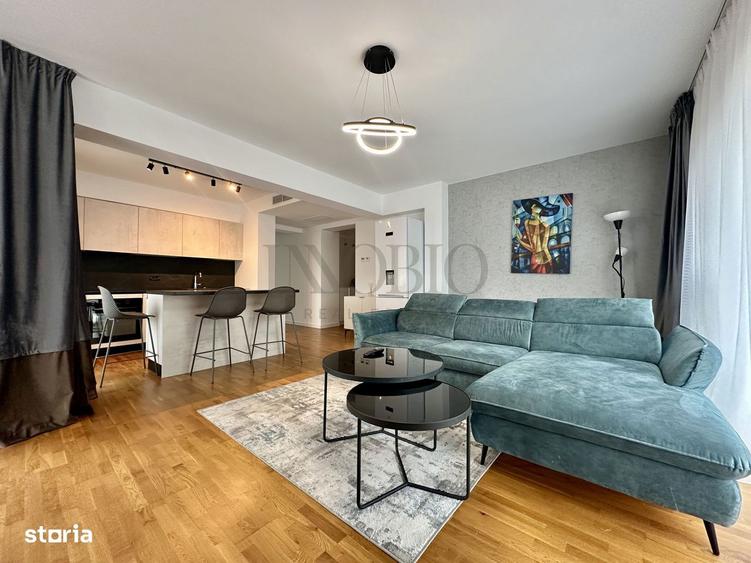 Apartament cu 2 camere, mobilat în Băneasa