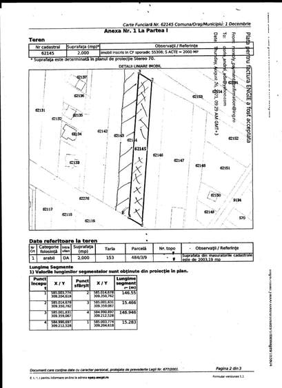 DE VANZARE TEREN INTRAVILAN 4000 (2000) MP LOC.1 DECEMBRIE (ILFOV) - 1