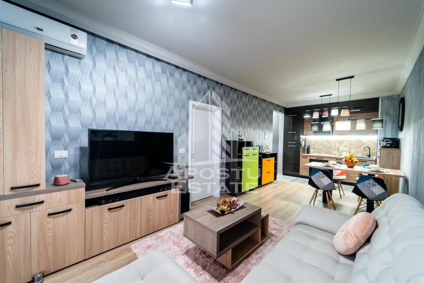 Apartament cu 2 camere semidecomandat, mobilat în UTA