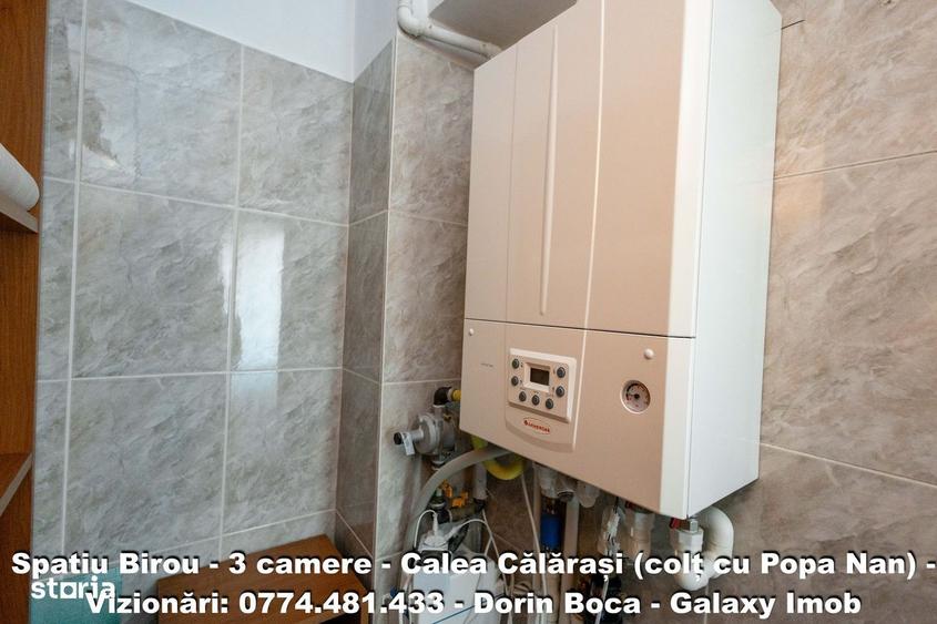 BIROU 3 Camere NEMOBILAT - CALEA CALARASI - Centrala proprie - 5