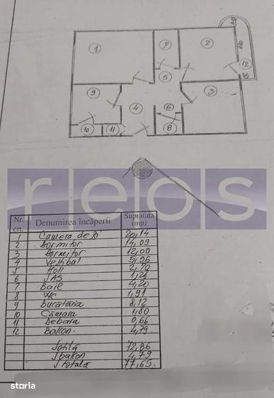 Apartament cu 3 camere decomandat, mobilat în Nerva Traian