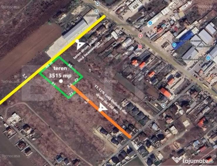 Teren intravilan, 3515 mp, zona Crevedia - 1