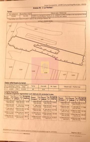 Teren agricol extravilan de 94000 mp, în Albota