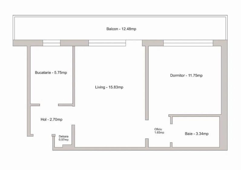 Apartament cu 2 camere semidecomandat în Brâncoveanu