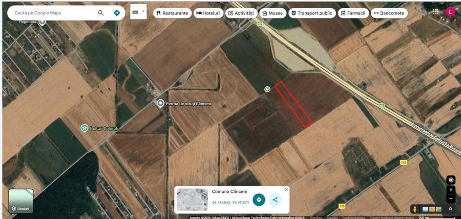 Teren Construcții intravilan de 9200 mp, în Clinceni
