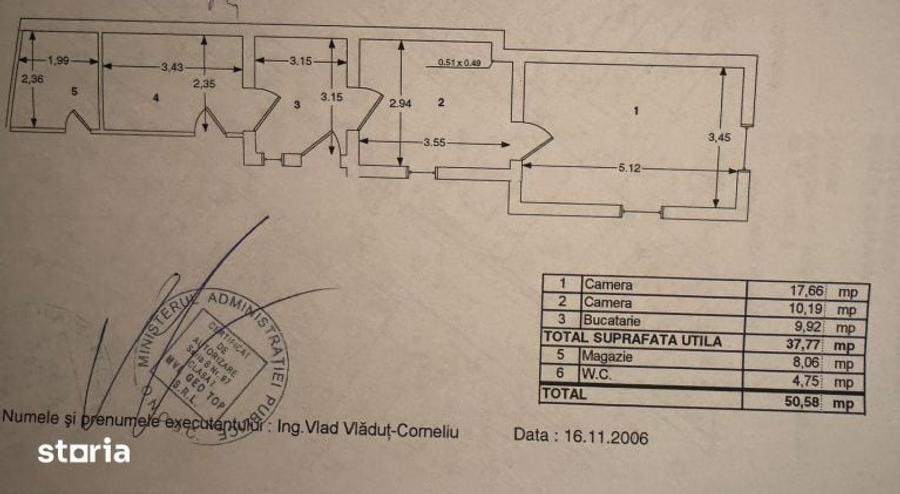 Casă cu 3 camere cu Teren 94 Mp în Ferentari