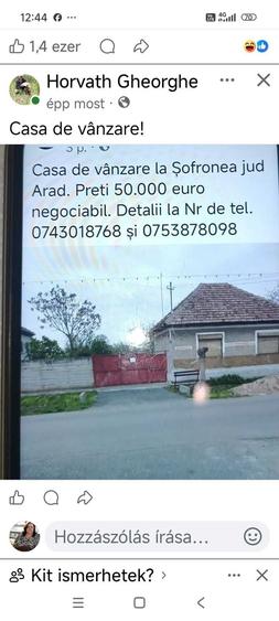 Casă cu 2 camere în Sânpaul