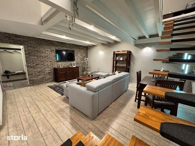 Loft elegant pe 2 niveluri, mobilat premium, centru orasului. - 9