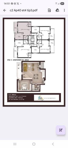 Mamaia Nord-Mackerel, apt 2camere mobilat, loc de parcare proprietate - 1