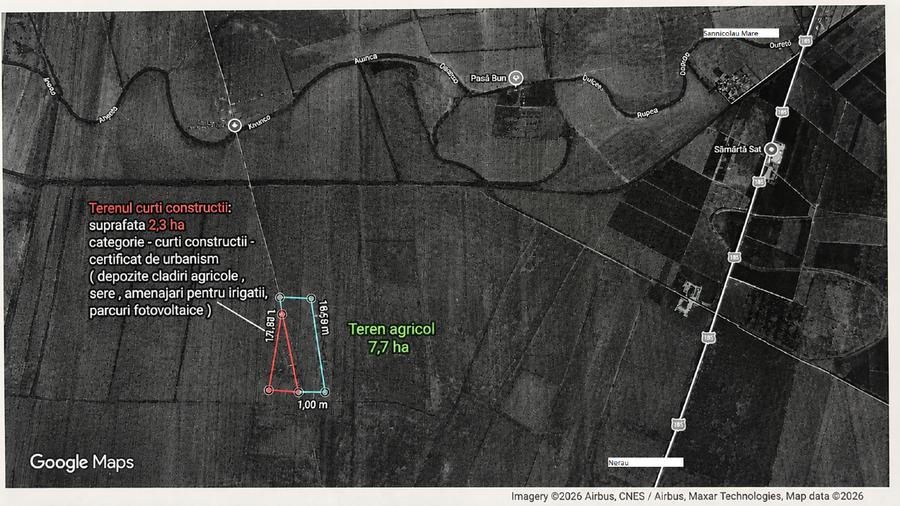 Teren agricol extravilan de 10000 mp, în Central