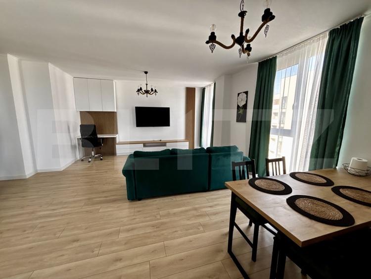 Apartament cu 2 camere semidecomandat, mobilat în Exterior Nord