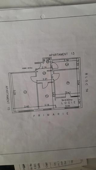 Apartament cu 2 camere decomandat în Central